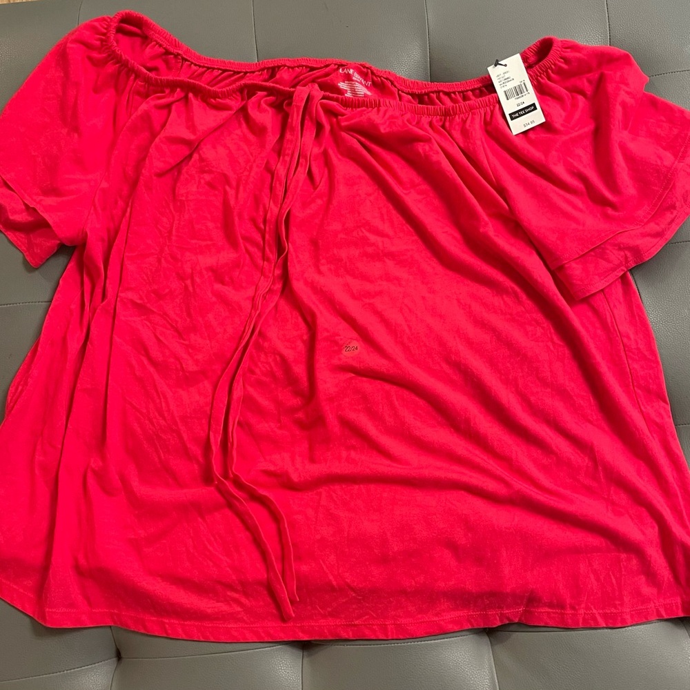 Women's Off-Shoulder Red Top 22/24